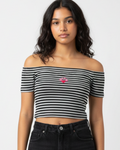 Short Sleeve Off-the-Shoulder Top