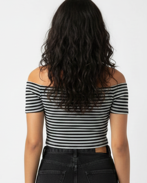 Short Sleeve Off-the-Shoulder Top