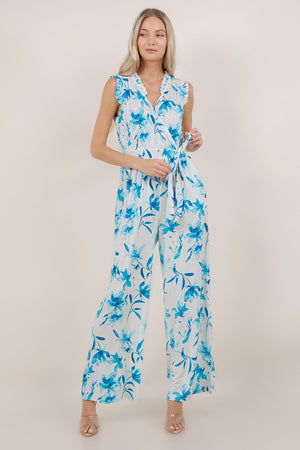 S/LESS RUFFLE SURPLICE JUMPSUIT JS2017-2504056
