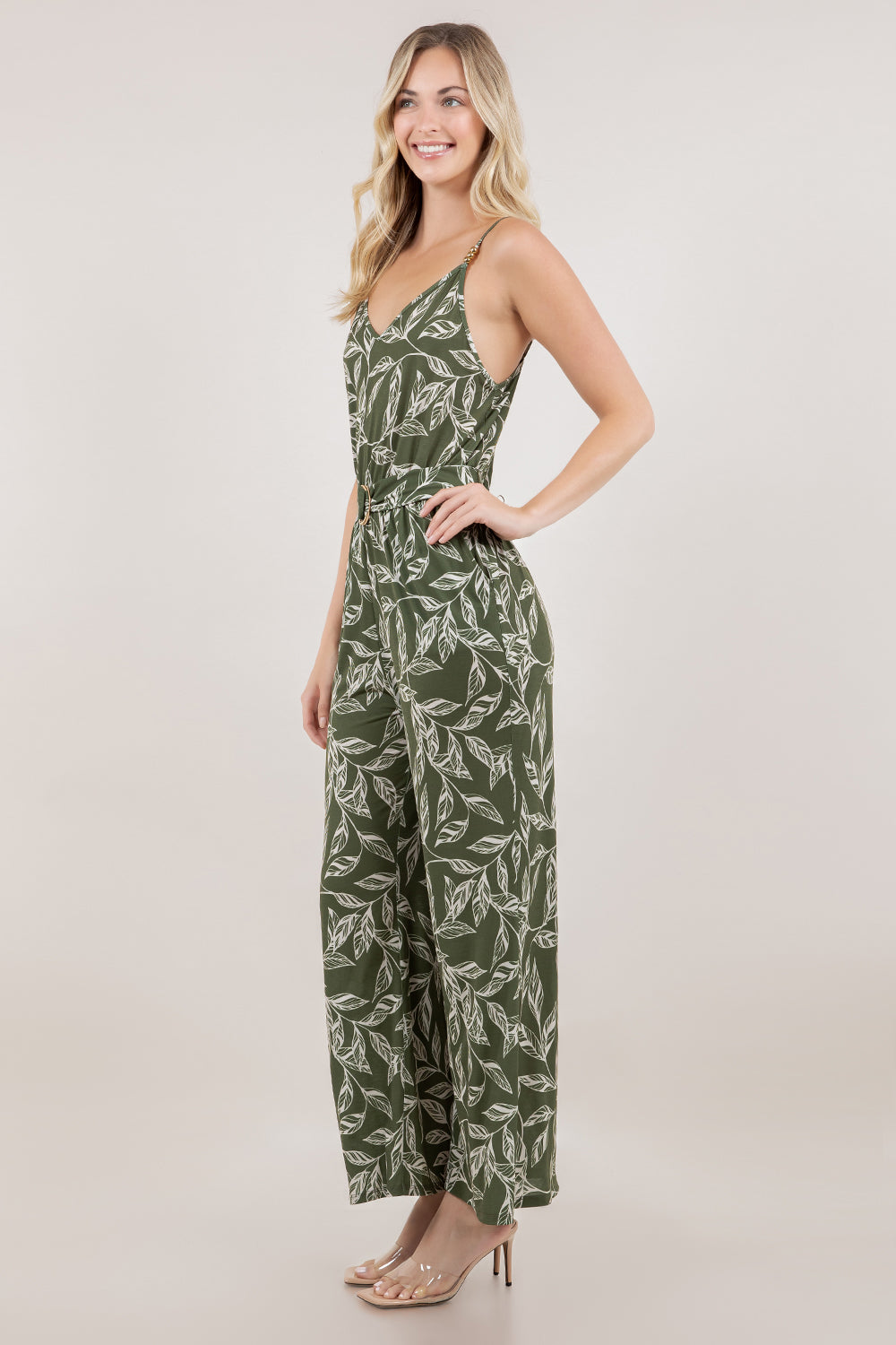 S/LESS V NECK BELTED JUMPSUIT JS2020-2412017