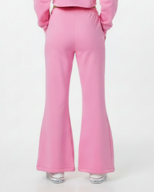 Low Rise Side Tie Flare Sweatpants