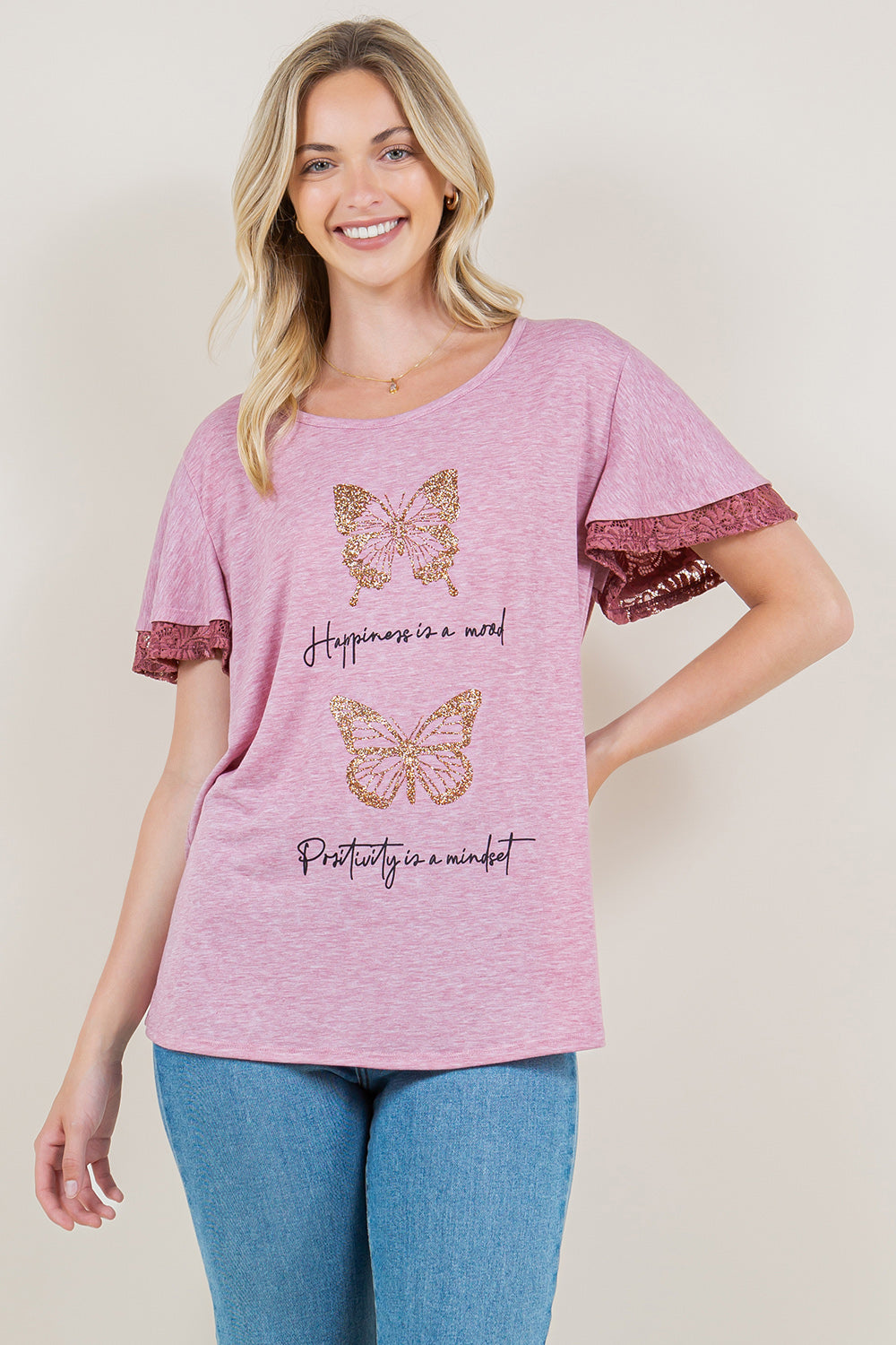 SS DOUBLE LAYER RUFFLE TOP - T10504-HS6899