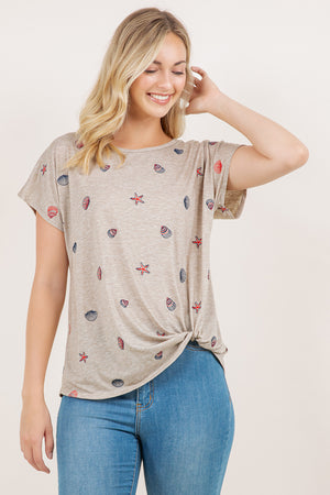 S/SLV TWIST KNOT DOLMAN TEE T10793-24100162