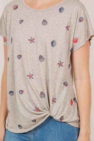S/SLV TWIST KNOT DOLMAN TEE T10793-24100162