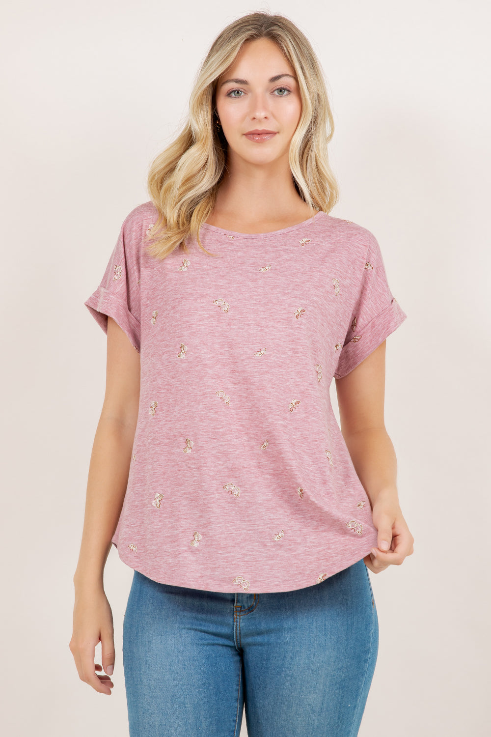 S/SLV DOLMAN SCOOP NECK TEE T10945-040681