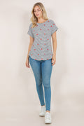 S/SLV DOLMAN SCOOP NECK TEE T10945-20255