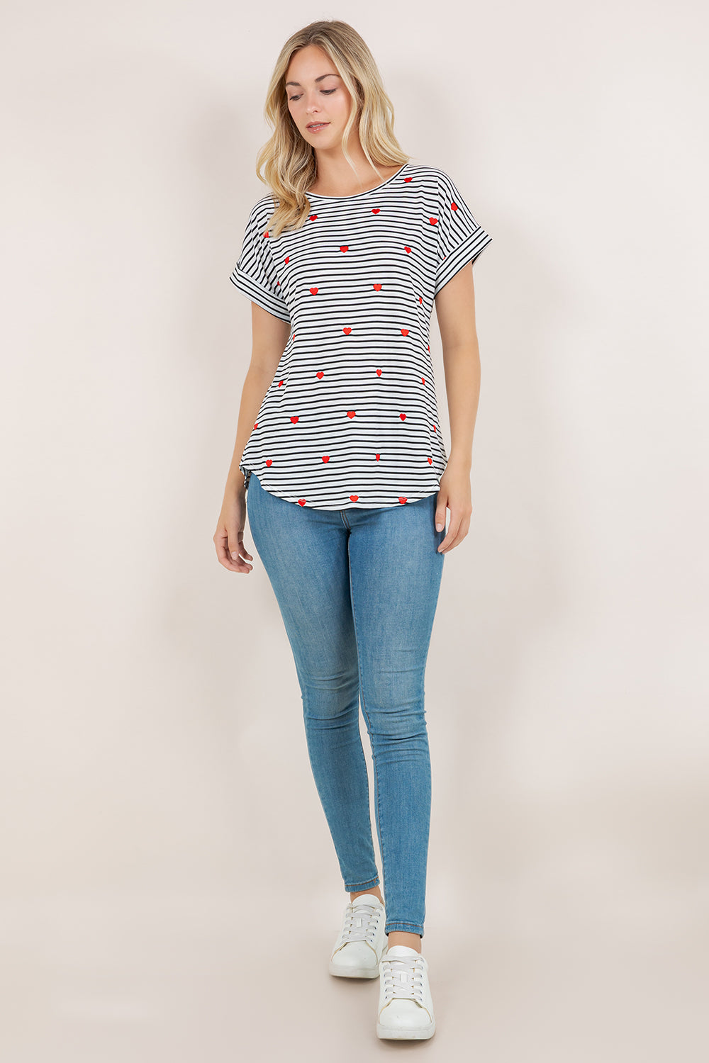 S/SLV DOLMAN SCOOP NECK TEE T10945-20255