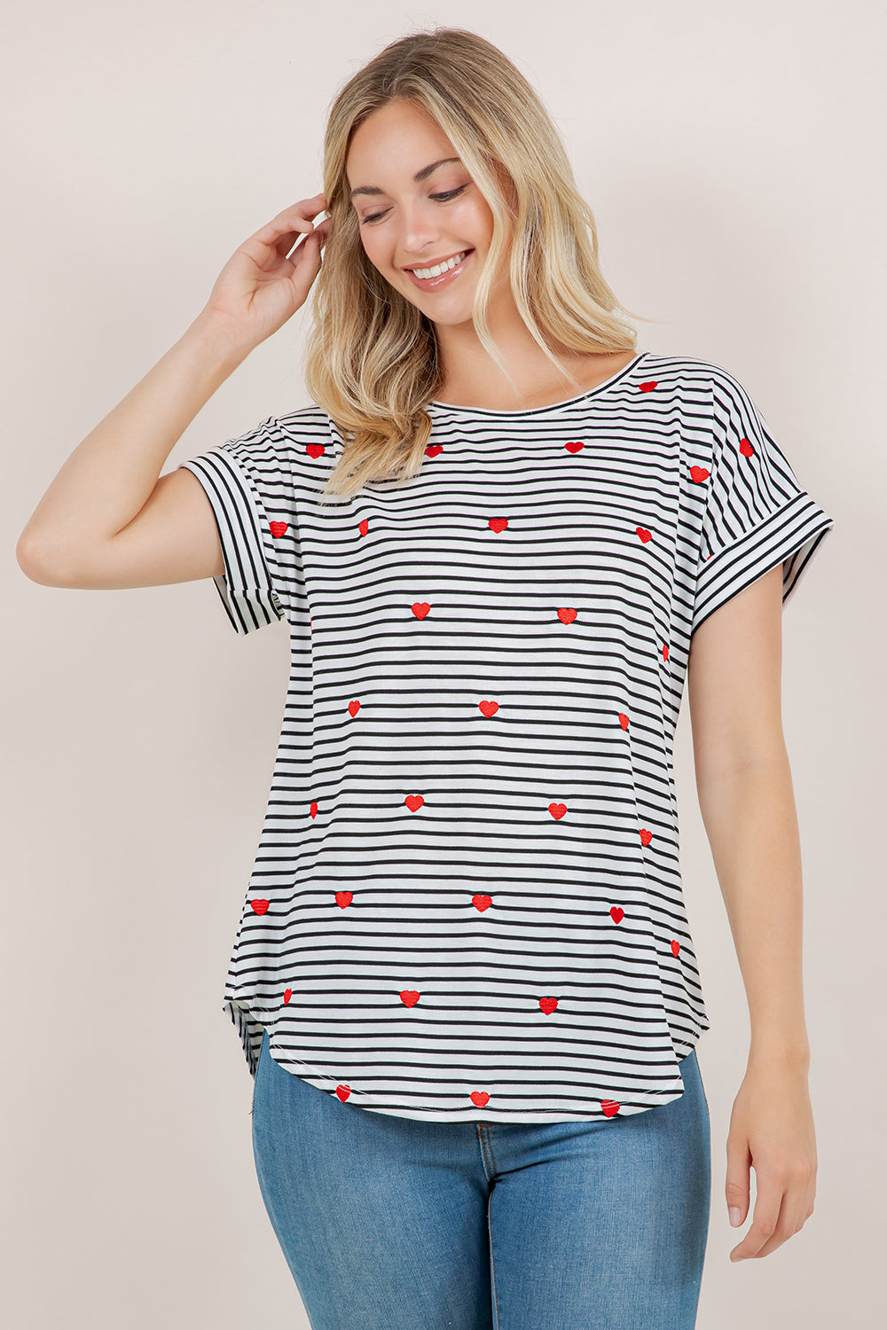 S/SLV DOLMAN SCOOP NECK TEE T10945-20255