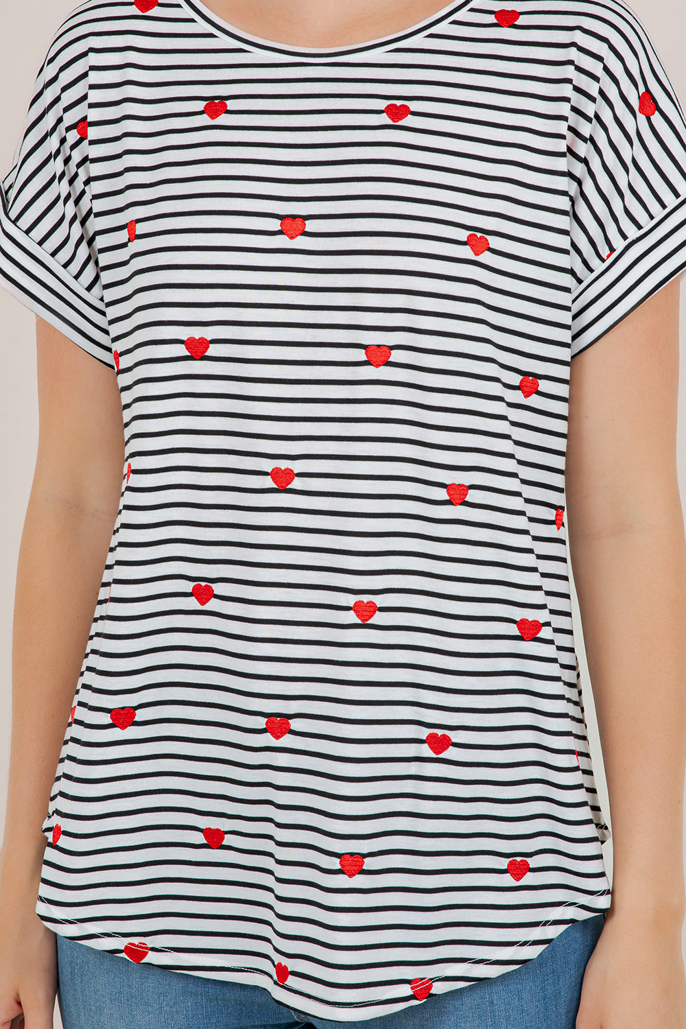 S/SLV DOLMAN SCOOP NECK TEE T10945-20255