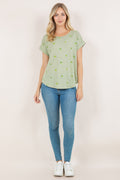 S/SLV DOLMAN SCOOP NECK TEE T10945-2409053