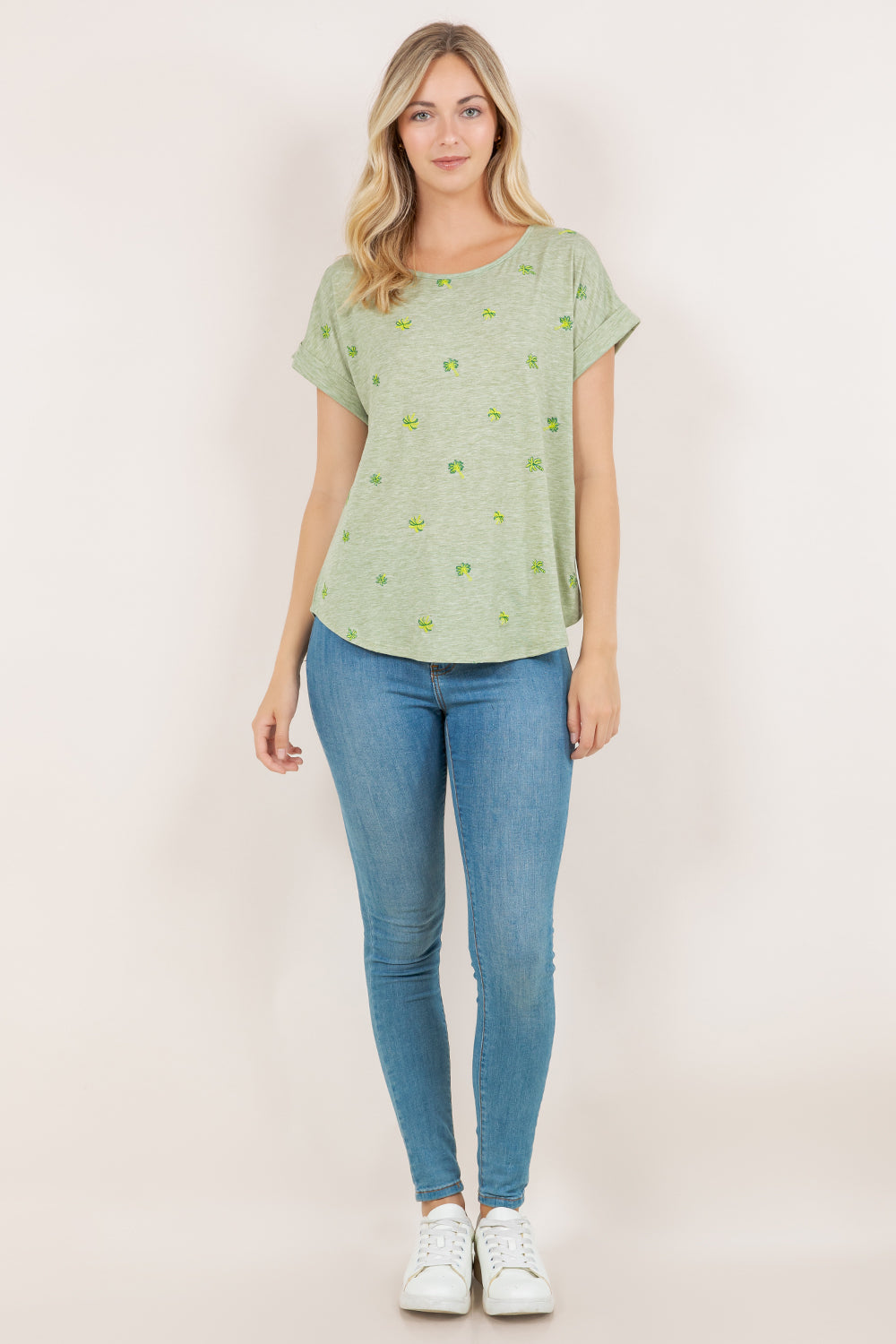 S/SLV DOLMAN SCOOP NECK TEE T10945-2409053