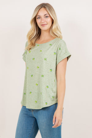 S/SLV DOLMAN SCOOP NECK TEE T10945-2409053