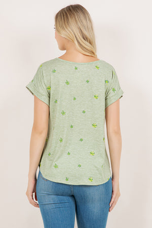S/SLV DOLMAN SCOOP NECK TEE T10945-2409053