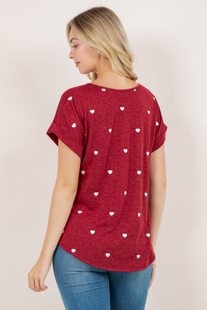 S/SLV DOLMAN SCOOP NECK TEE T10945-9227