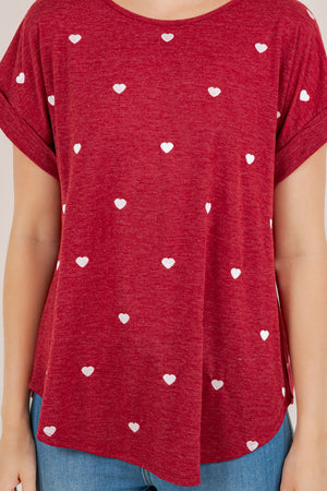 S/SLV DOLMAN SCOOP NECK TEE T10945-9227