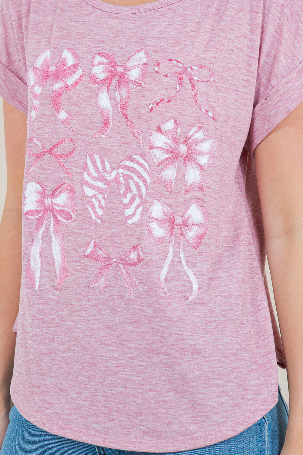 ROLLED TAB SLEEVE SCOOP NECK TOP - T10945-G0596