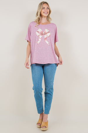SS DOLMAN HI LOW SHIRT TAIL - T11161-G0555