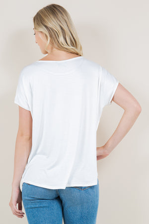 SS DOLMAN HI LOW SHIRT TAIL - T11161-KY975