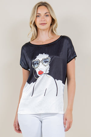 SS DOLMAN HI LOW SHIRT TAIL - T11161-LY15131B