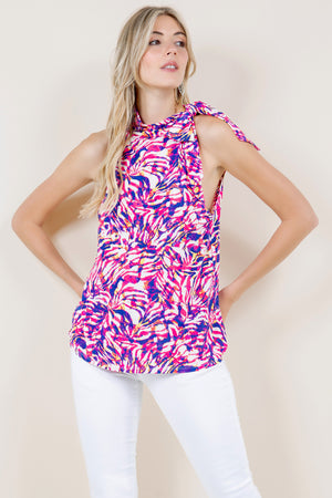 SL HALTER SIDE TIE TOP - T11279-A2402-7
