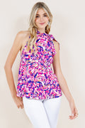 SL HALTER SIDE TIE TOP - T11279-A2402-7