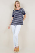 SS CONTRAST EDGE SWING TOP - T11367