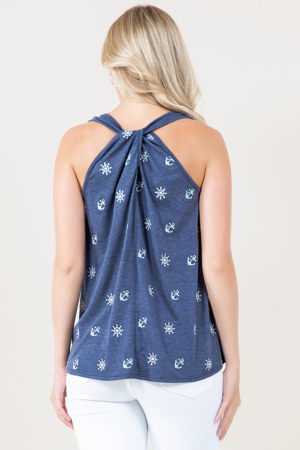 S/LESS TWIST RACER BACK TANK - EMBROIDERED PRS