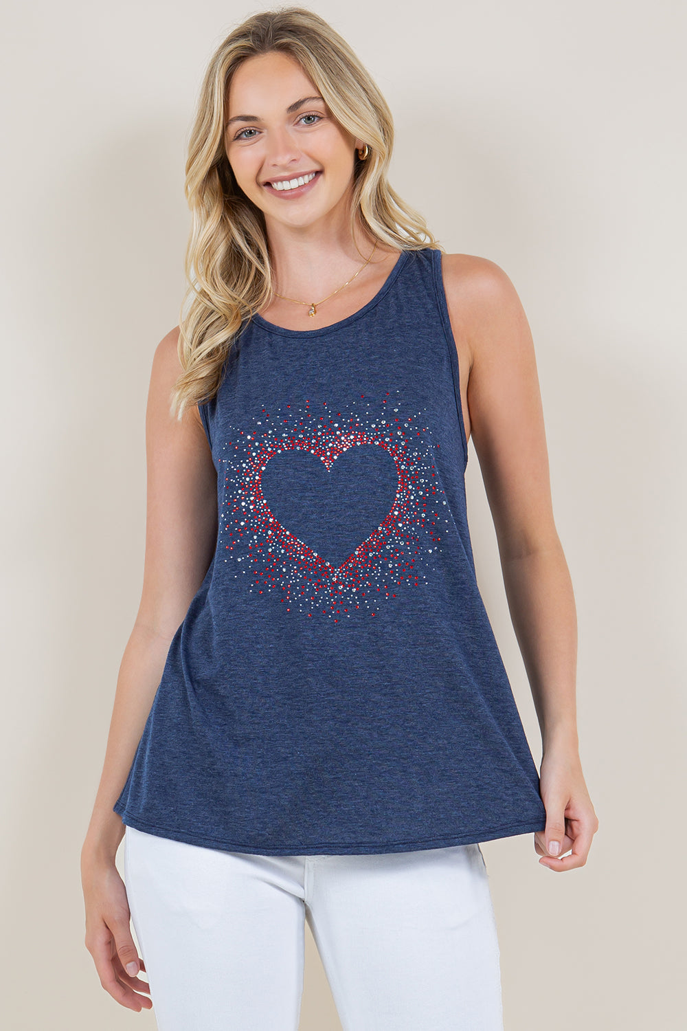 SL FLOWY LOOPED RACER BACK TANK TOP - T11384-J773AM