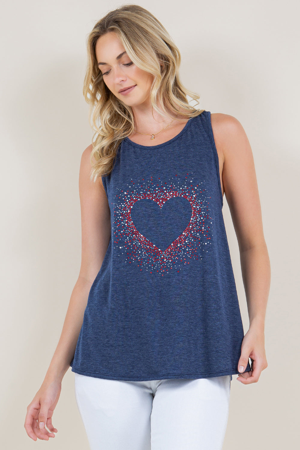 SL FLOWY LOOPED RACER BACK TANK TOP - T11384-J773AM