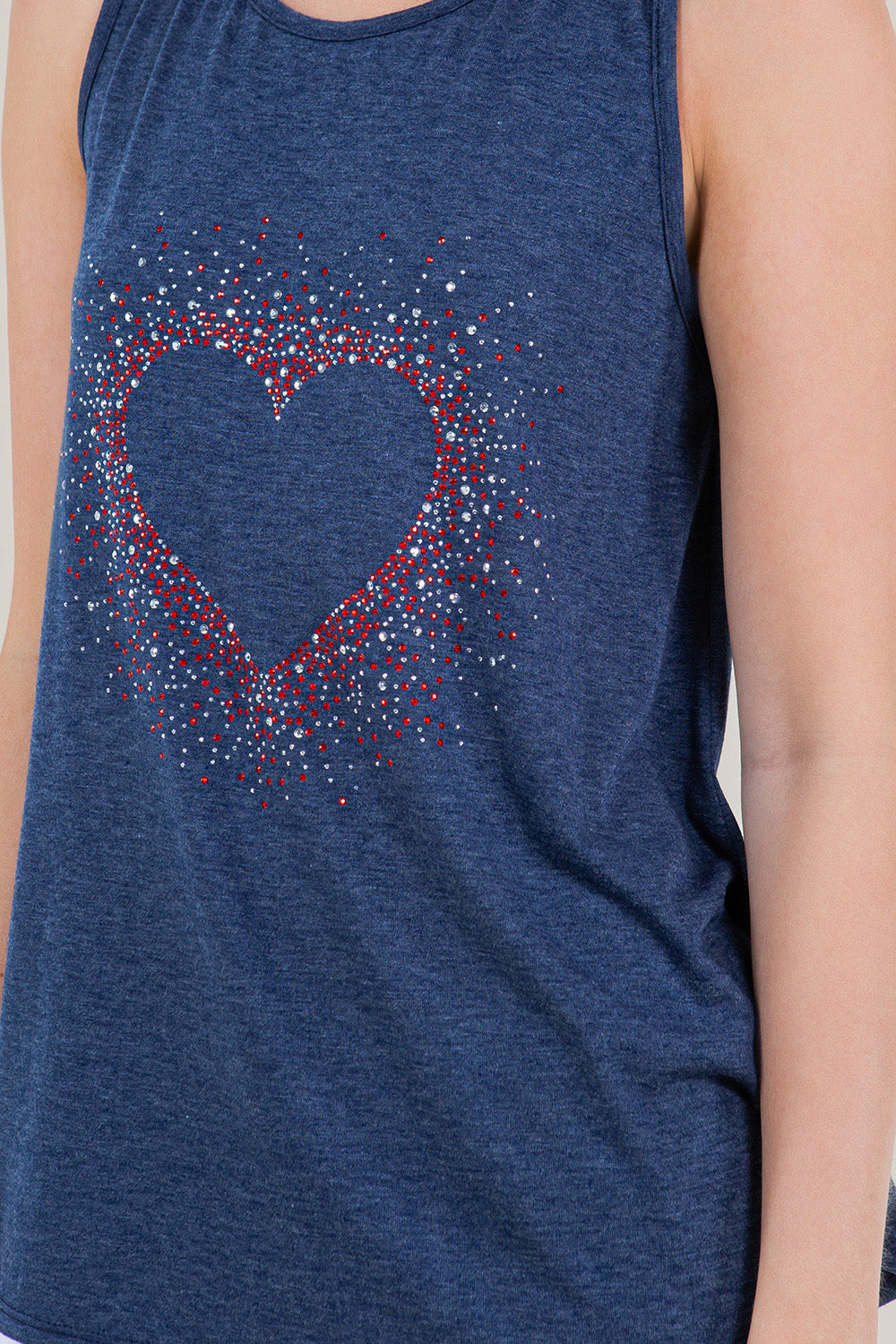 SL FLOWY LOOPED RACER BACK TANK TOP - T11384-J773AM