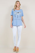 SHORT SLEEVE BACK STRAP TOP - T11407-HS6989