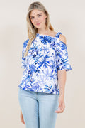 SS DOLMAN ASYMMETRICAL OFF THE SHOULDER W/ BOW DETAIL - T11457-93517
