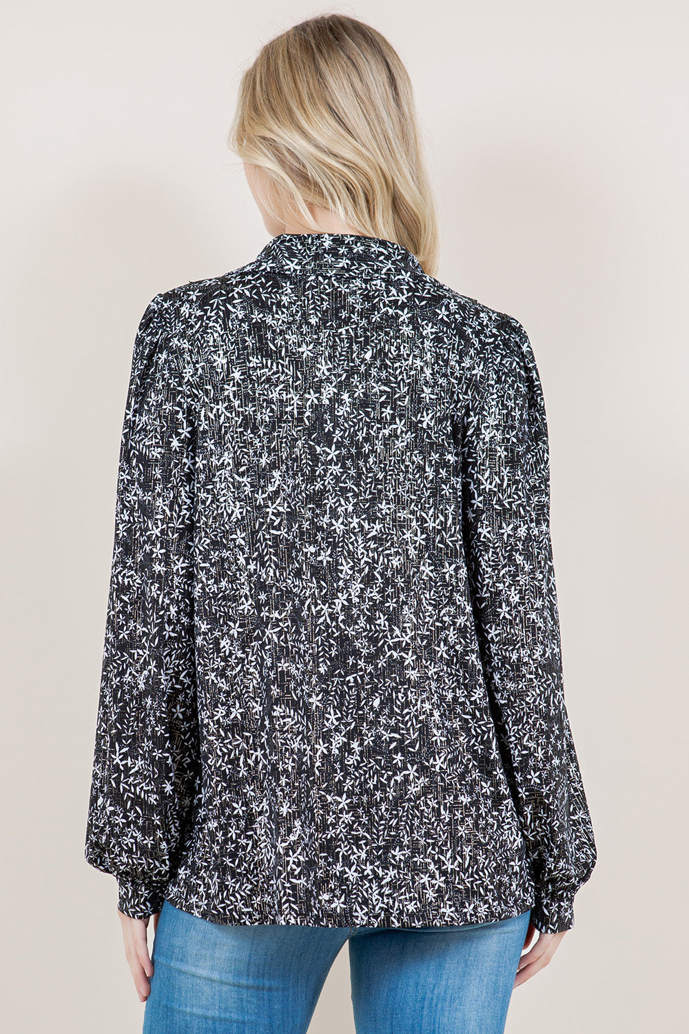 LS CHIFFON YOKE BUTTON FRONT SHIRT - T11500-A1430-1-FLITY