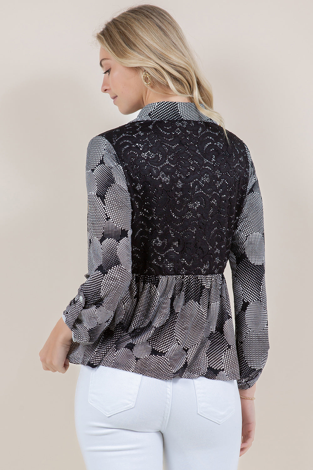 LS LACE BODESS PEPLUM TOP - T11508-1464-1-JQITY