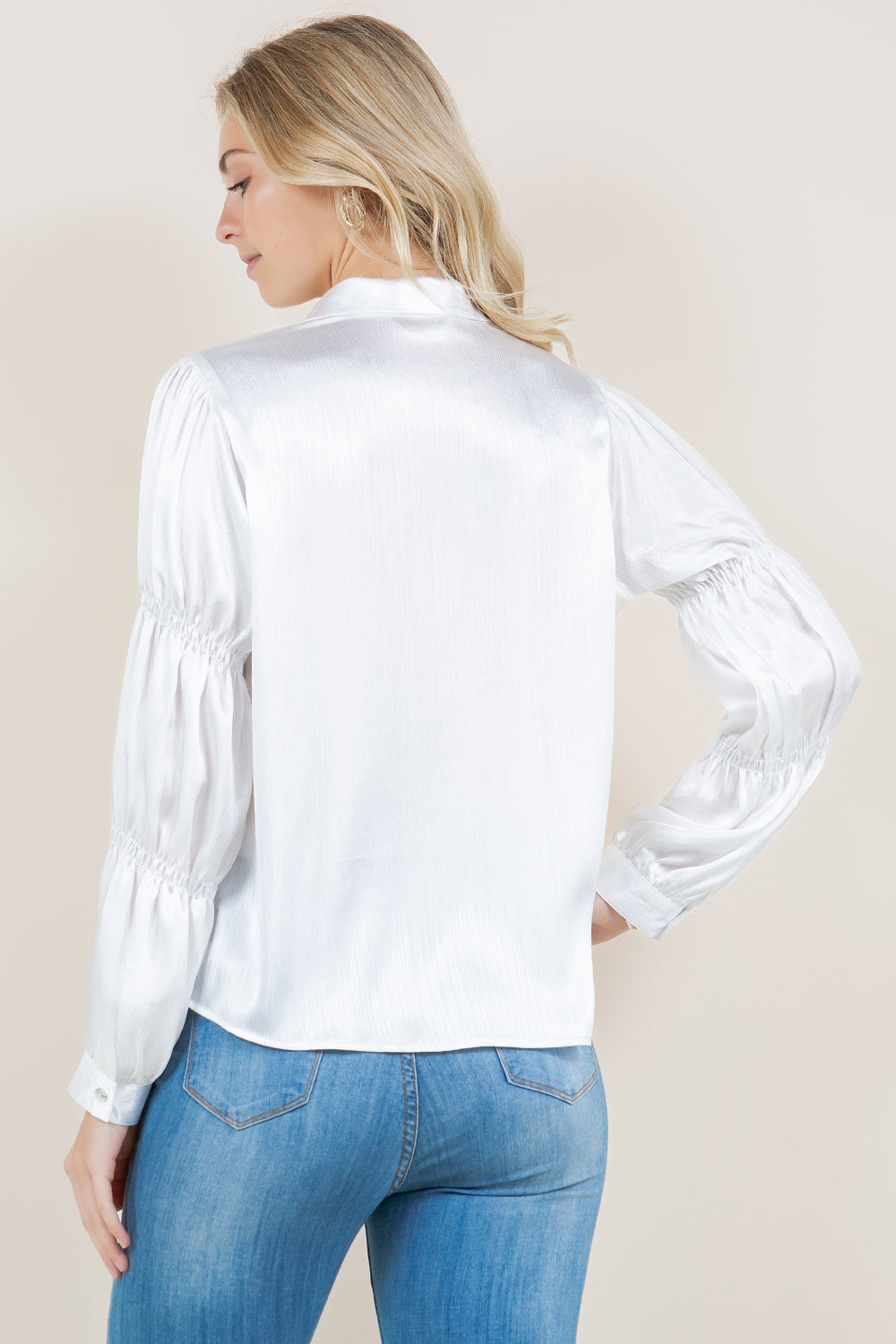 VIRAGO SHIRR LS BUTTON UP SHIRT - T11531-STN