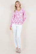 LS RUFFLE V NECK TOP - T11535-1423-8-JQITY