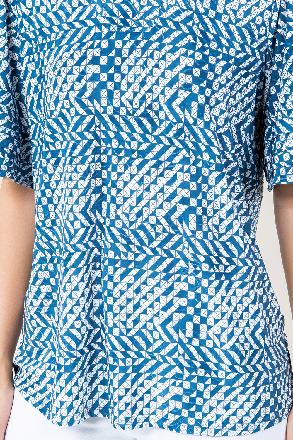 ELBOW SLV PLEATED FRONT POPOVER - T11602-A55551