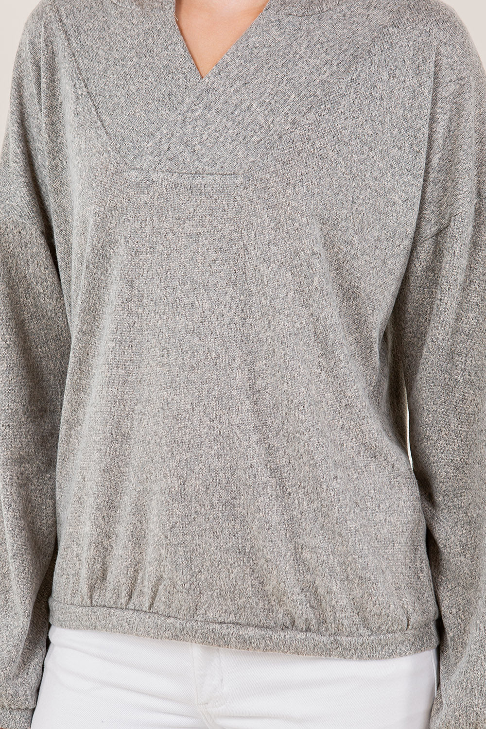 LS WIDE PLACKET HOODIE PULL OVER	- T11618-2THACCI-OAT