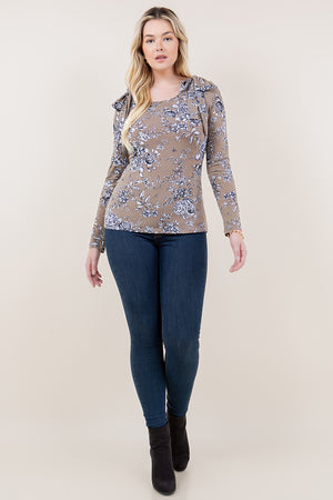 LS BOW TIE FITTED TOP - T11646-4024-7