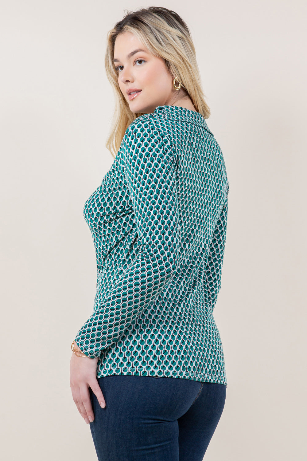 LS COWL NECK COLLAR TOP - T11649-97330-1