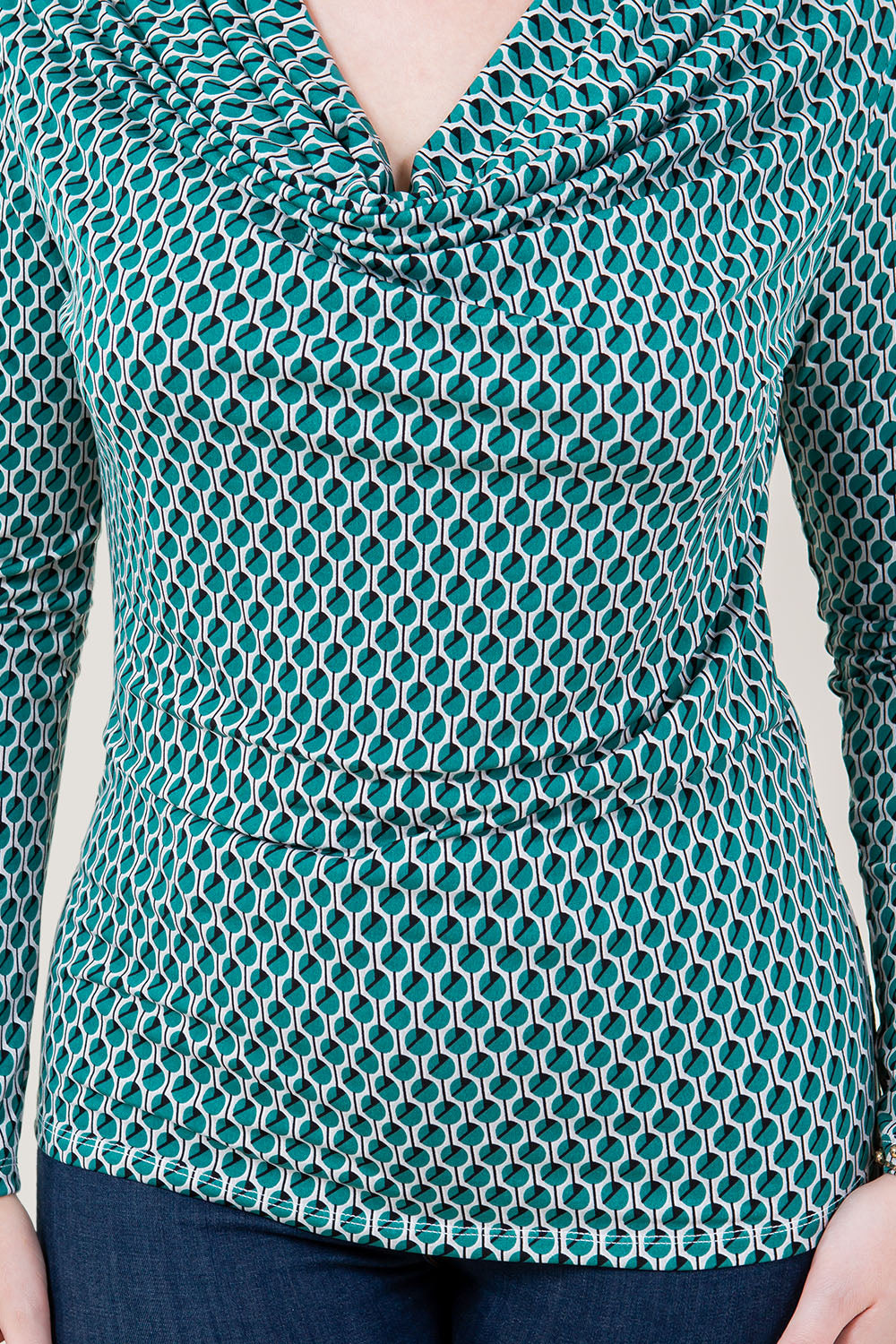 LS COWL NECK COLLAR TOP - T11649-97330-1