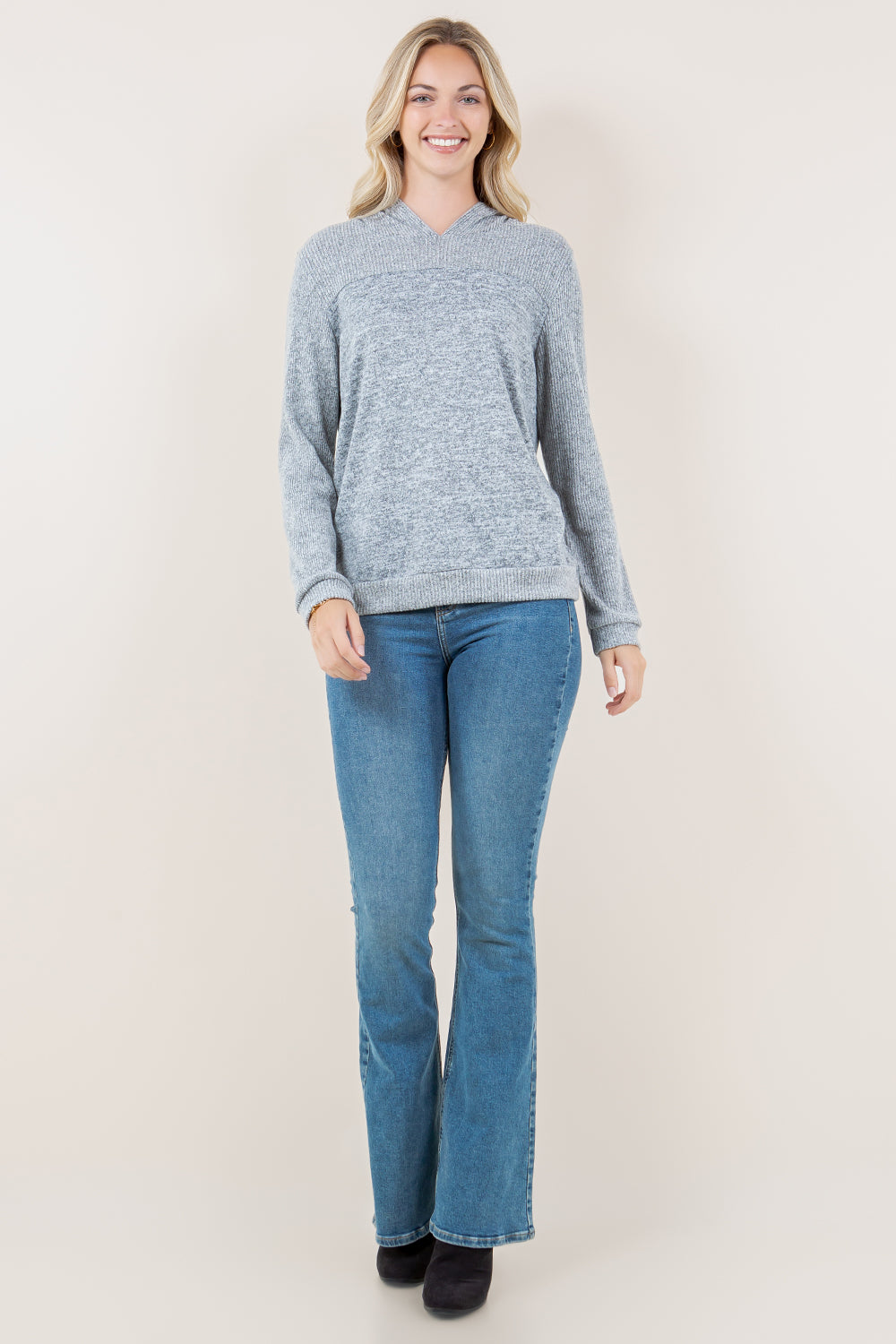 LS YOKE HOODIE - T11653-2THACCI-H GREY