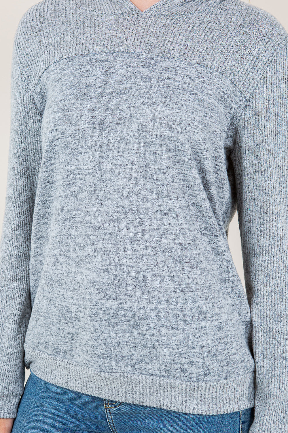 LS YOKE HOODIE - T11653-2THACCI-H GREY