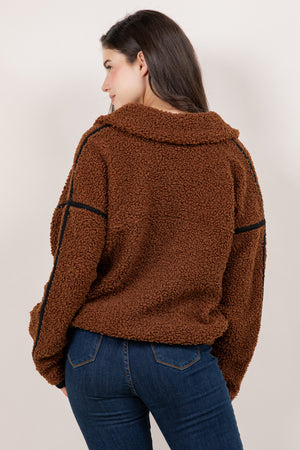 L/SLV HALF ZIP PULLOVER T11702-19189
