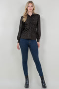 LS COLLAR BUTTON FRONT SHIRT - T11763-JN-5036