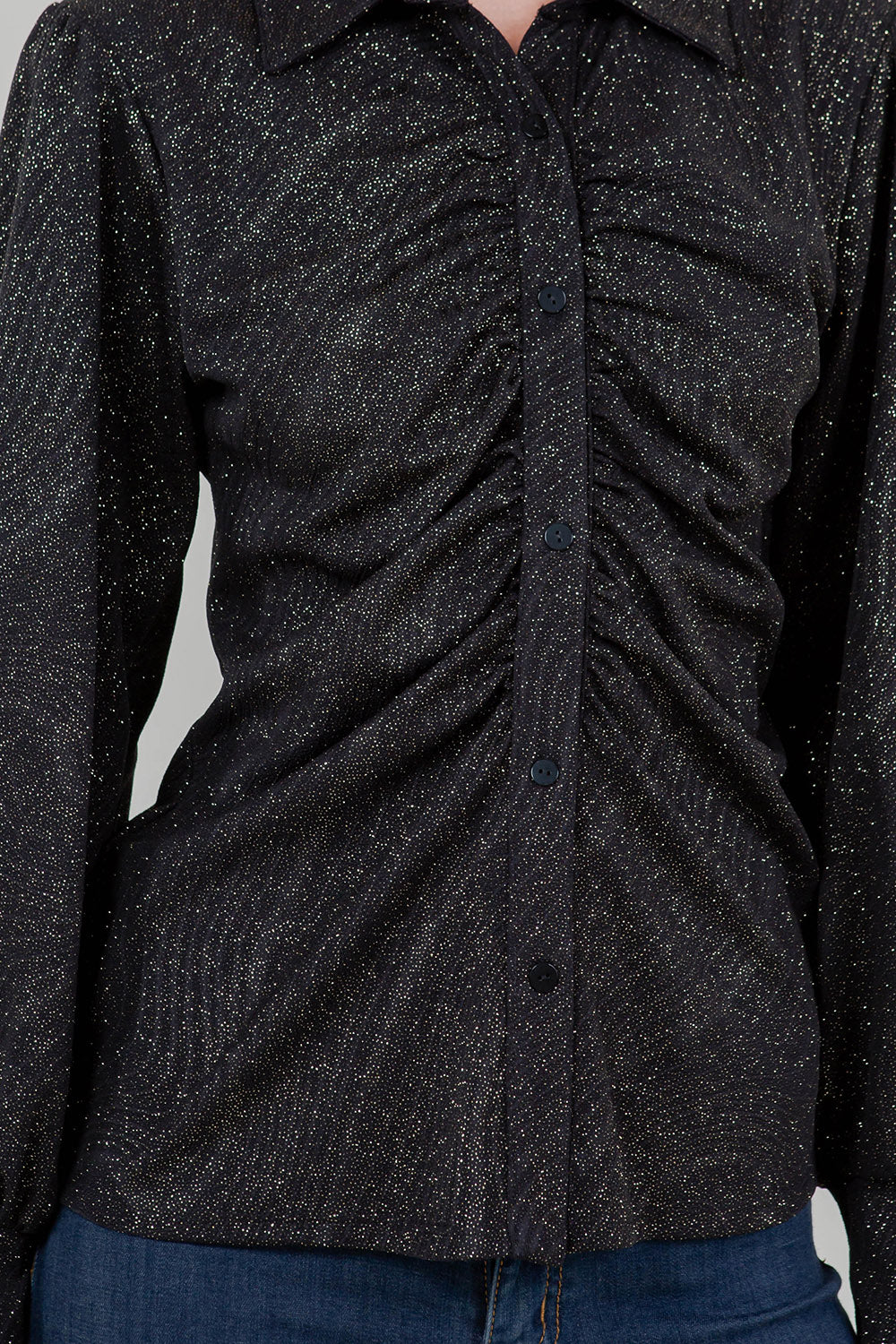 LS COLLAR BUTTON FRONT SHIRT - T11763-JN-5036