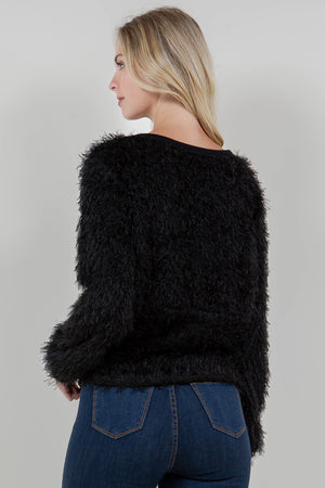 LS BUST SHIRR PULL OVER - T11775-ELSH