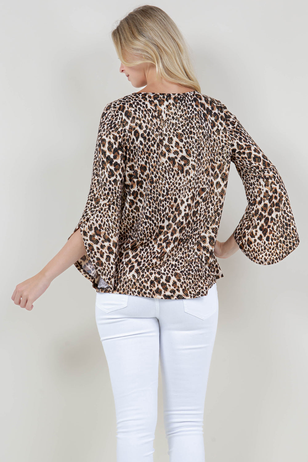 PINTUCK TULIP SLEEVE TOP - T11829-74800