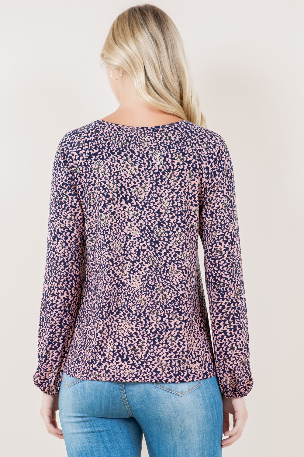 LS RAGLAN CHAIN CUT OUT SWING TOP - T11863PE-89226