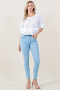 ELBOW SLV LANTERN LAYERED PLEATS BUBBLE TOP - T12383-EYLT